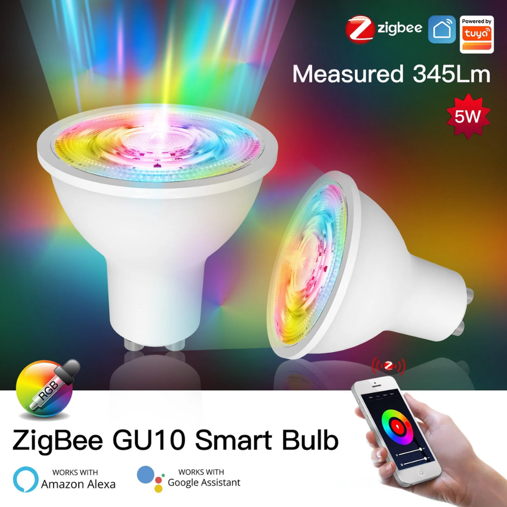 MOES Zigbee GU10 full color LED Smart Bulbs image 2
