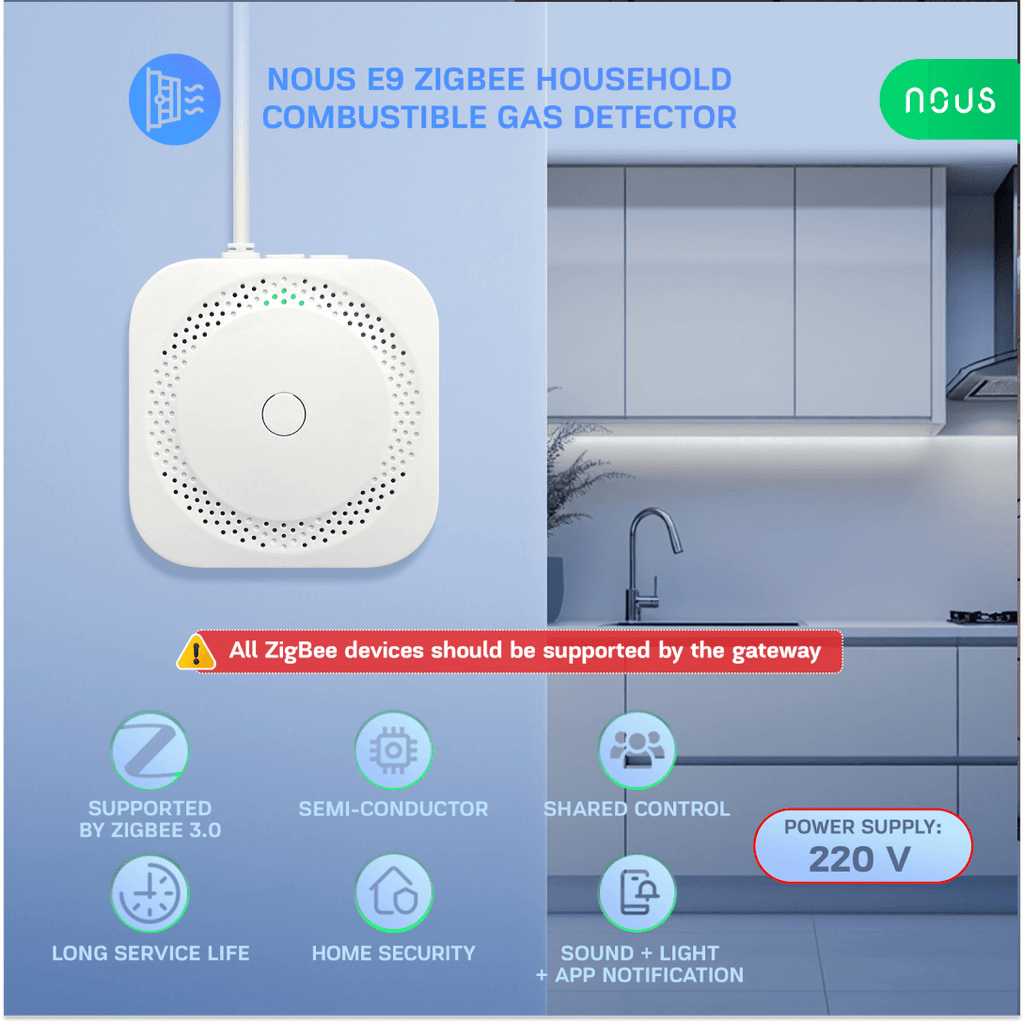 NOUS E9 – Zigbee Smart Gas Leak Sensor image 4
