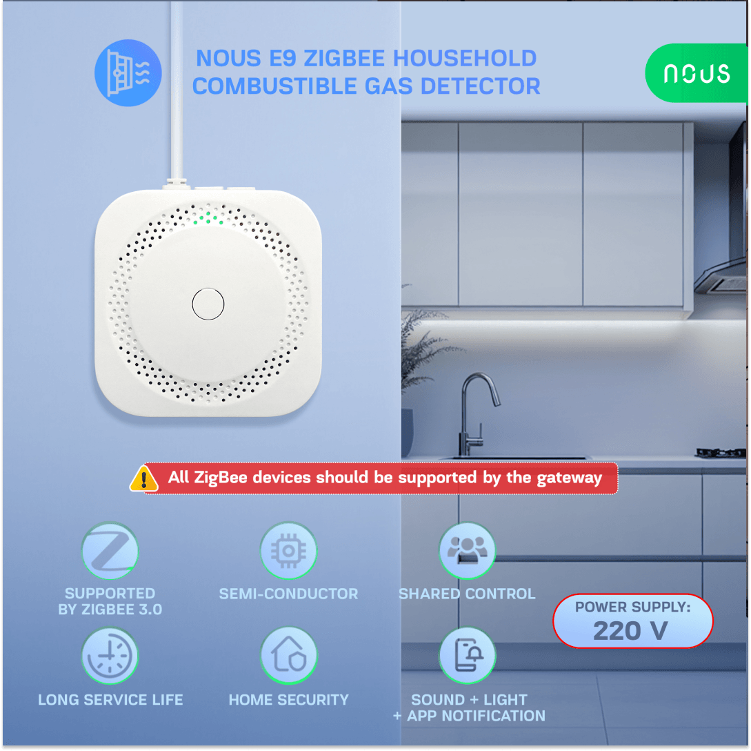 NOUS E9 – Zigbee Smart Gas Leak Sensor image 4