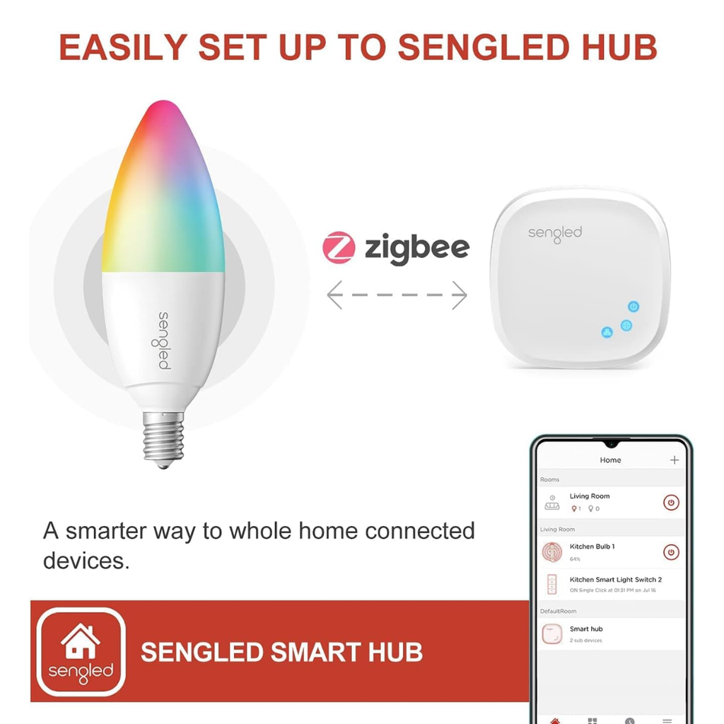Sengled Zigbee Smart Candelabra Bulbs image 1