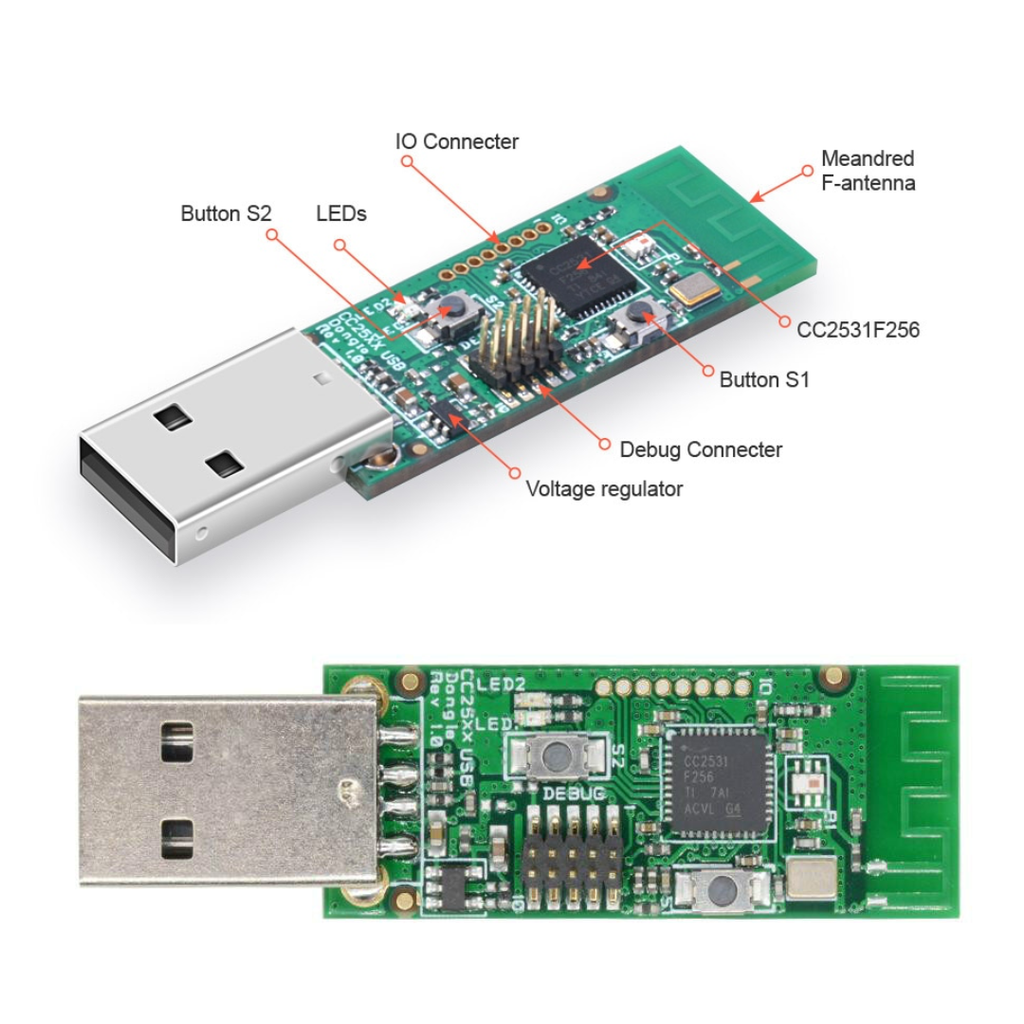 CC2531 Zigbee2MQTT USB Zigbee Coordinator / Router image 1