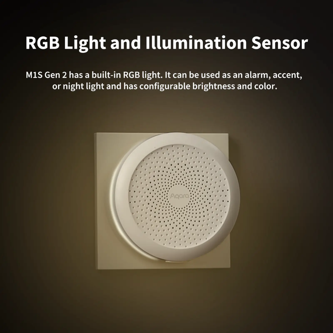 Aqara Hub M1S Gen 2 – Zigbee 3.0 Smart Home Hub with Alarm & RGB Light image 2