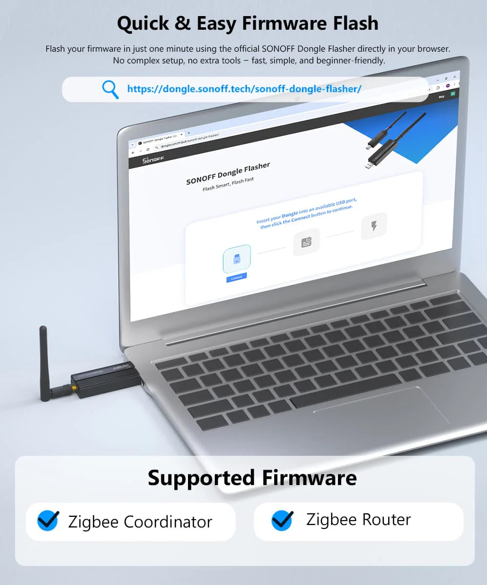 SONOFF Zigbee 3.0 USB Dongle Plus (ZBDongle-P) – Zigbee Coordinator USB Stick image 1